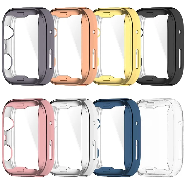 For Huawei Watch Fit 4 Watch Case Full Coverage Flexible TPU Electroplating Cover - Pink