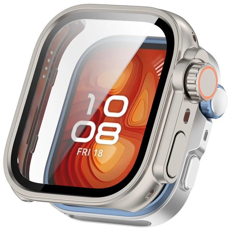 For Huawei Watch Fit 4 Watch Case Instant Transformation Ultra 2 Hard PC Cover with Tempered Glass - Starlight