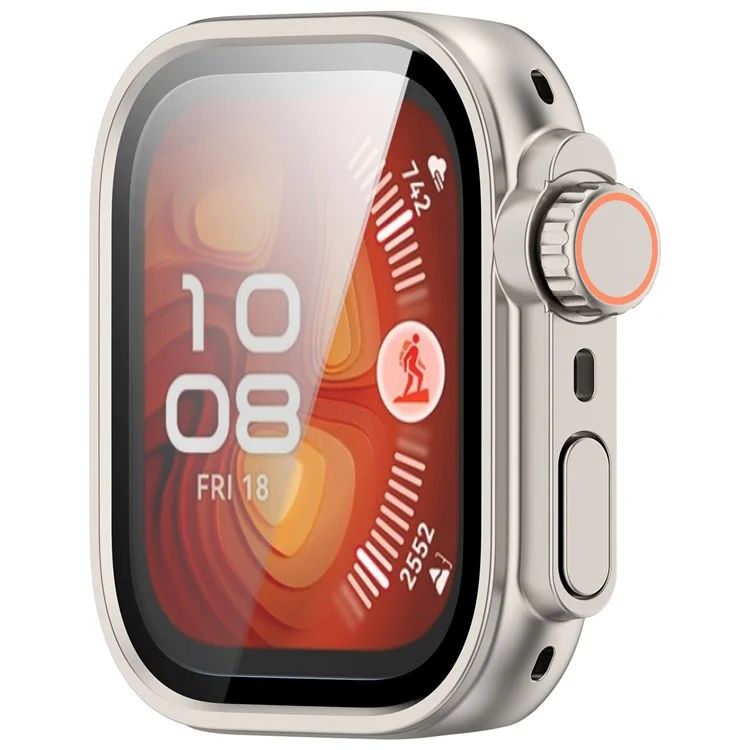 For Huawei Watch Fit 4 Watch Case Instant Transformation Ultra 2 Hard PC Cover with Tempered Glass - Starlight