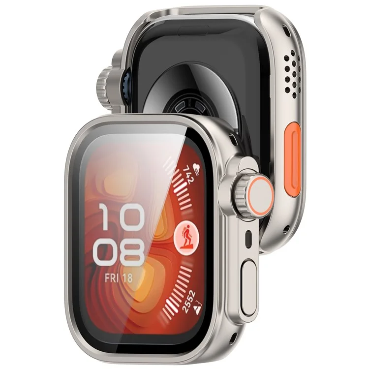 For Huawei Watch Fit 4 Watch Case Instant Transformation Ultra 2 Hard PC Cover with Tempered Glass - Starlight