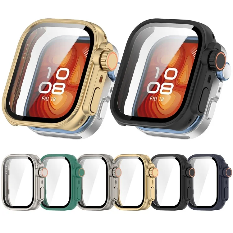 For Huawei Watch Fit 4 Watch Case Instant Transformation Ultra 2 Hard PC Cover with Tempered Glass - Starlight