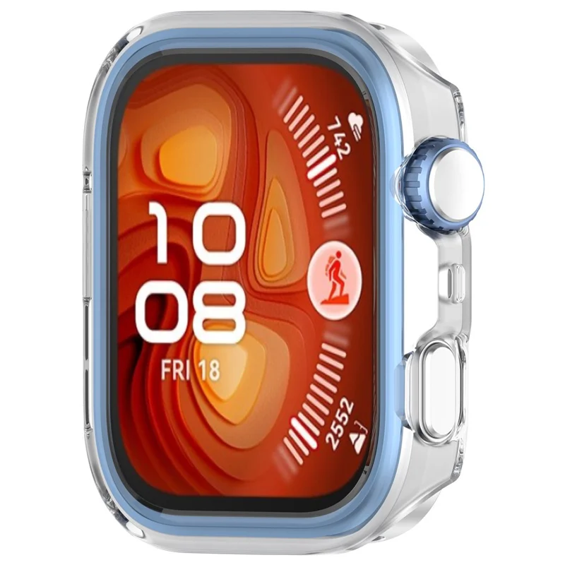 For Huawei Watch Fit 4 Pro Watch Case Half-Wrapped Hollow Hard PC Protective Cover - Transparent