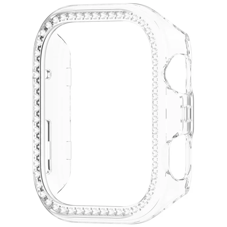 For Huawei Watch Fit 4 Pro Clear Watch Case Rhinestone Decorative Hollow Design PC Watch Cover