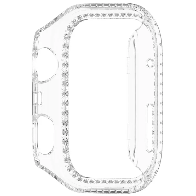 For Huawei Watch Fit 4 Pro Clear Watch Case Rhinestone Decorative Hollow Design PC Watch Cover