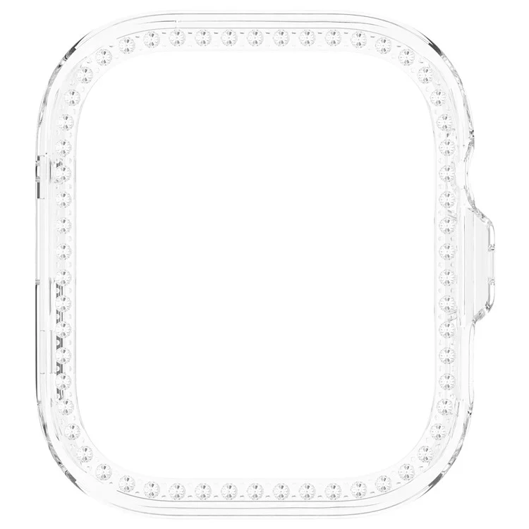 For Huawei Watch Fit 4 Pro Clear Watch Case Rhinestone Decorative Hollow Design PC Watch Cover
