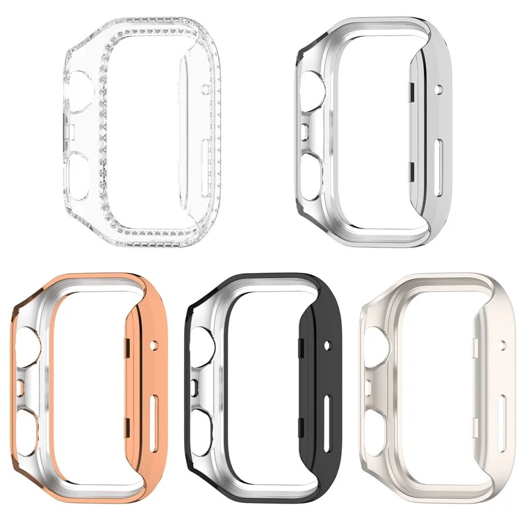 For Huawei Watch Fit 4 Pro Clear Watch Case Rhinestone Decorative Hollow Design PC Watch Cover