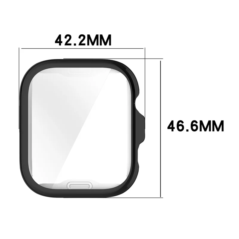 For Huawei Watch Fit 4 Pro Watch Case Full Coverage Flexible TPU Electroplating Cover - Black