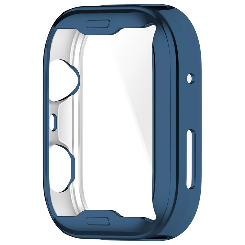 Cover per Huawei Watch Fit 4 Pro Custodia Completa Flessibile in TPU con Finitura Elettroplaccata - Blu Mezzanotte
