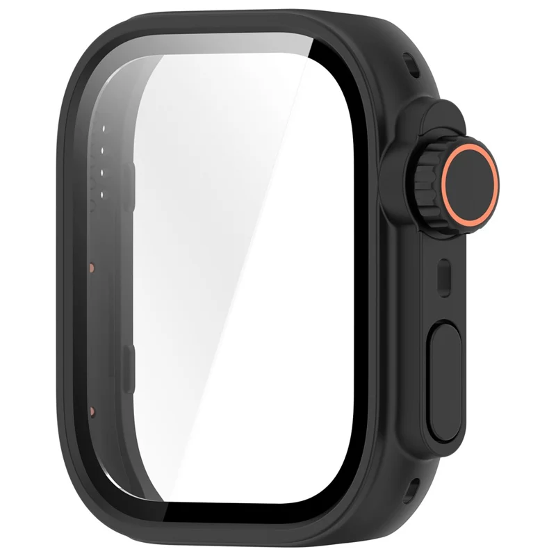 For Huawei Watch Fit 4 Pro Watch Case Instant Transformation Ultra 2 Hard PC Cover with Tempered Glass - Black