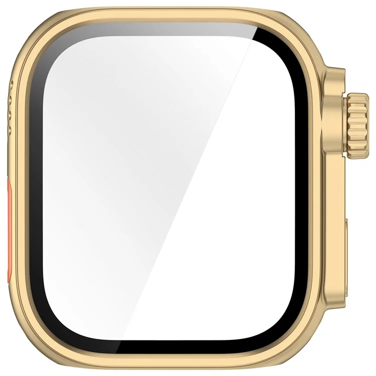 For Huawei Watch Fit 4 Pro Watch Case Instant Transformation Ultra 2 Hard PC Cover with Tempered Glass - Champagne Gold