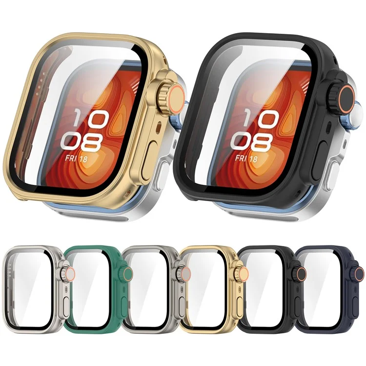 For Huawei Watch Fit 4 Pro Watch Case Instant Transformation Ultra 2 Hard PC Cover with Tempered Glass - Starlight