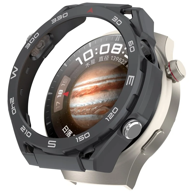 Für Huawei Watch 4 Schutzhülle Hochwertige Stoßfeste PC-Uhrenrahmen - Grau