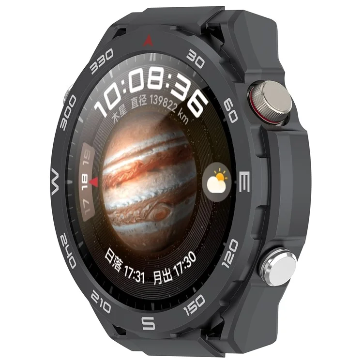 Für Huawei Watch 4 Schutzhülle Hochwertige Stoßfeste PC-Uhrenrahmen - Grau