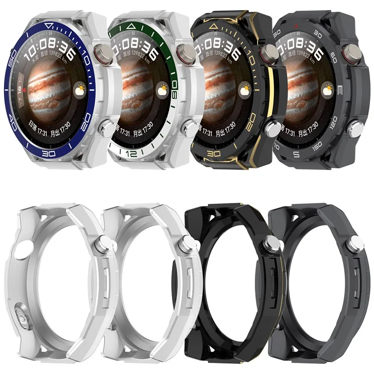 Für Huawei Watch 4 Schutzhülle Hochwertige Stoßfeste PC-Uhrenrahmen - Grau