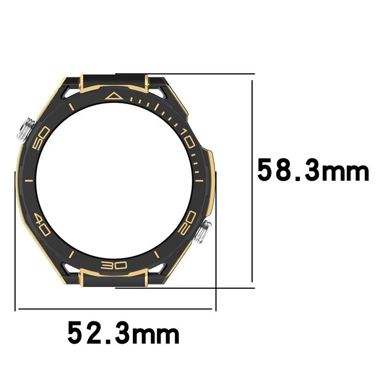 Für Huawei Watch 4 Schutzhülle Hochwertige Stoßfeste PC-Uhrenrahmen - Grau