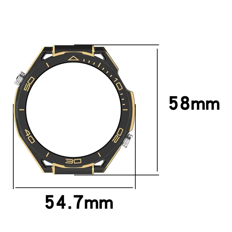 For Huawei Watch 4 Pro Protective Case High-End Anti-Drop PC Watch Frame - Grey