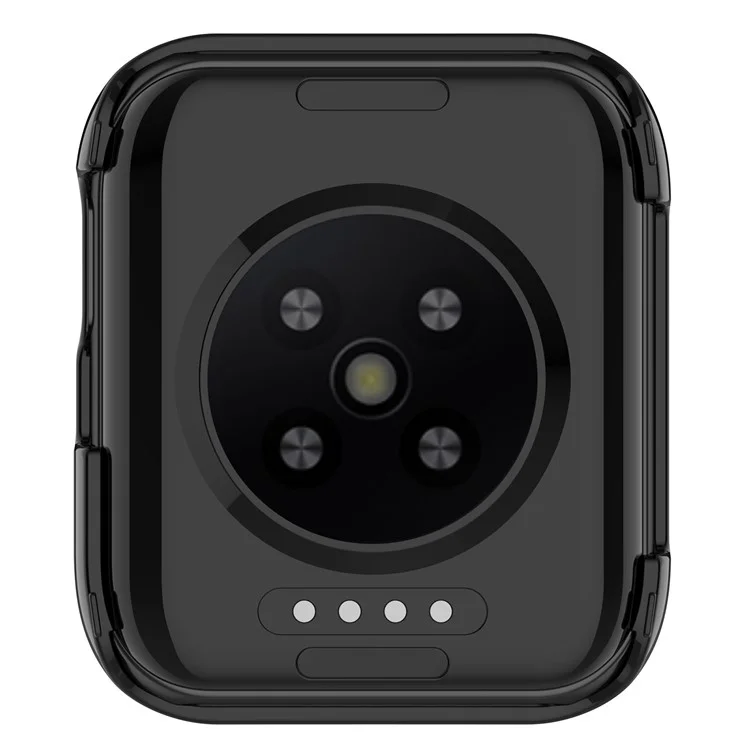 Für Oppo Watch SE Gehäuse PC-Rahmen mit Panzerglas Schutzfolie - Schwarz