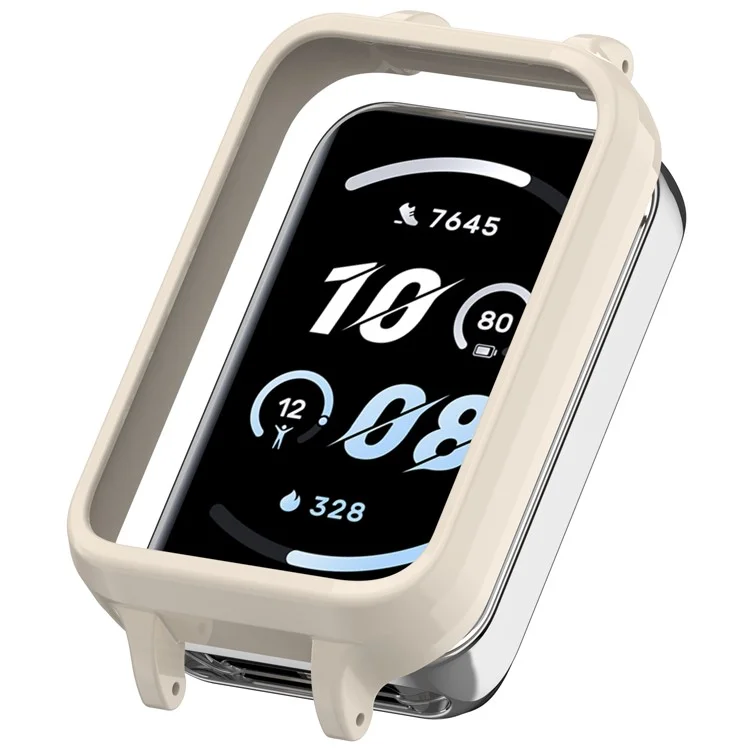For Honor Band 10 Hollow Watch Frame Scratch Resistant PC Protective Case - Antique White