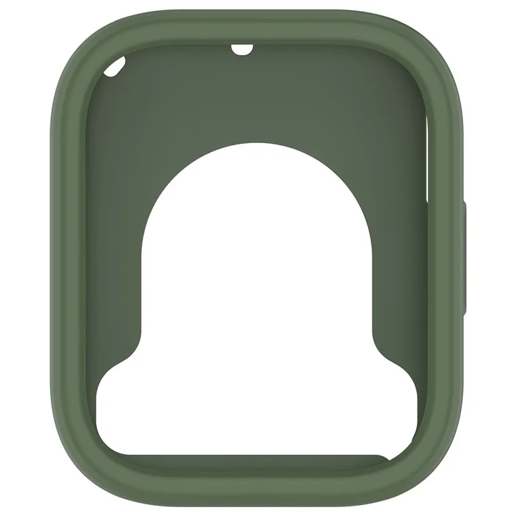 Für Xiaomi Redmi Watch 5 Lite Silikon Uhrengehäuse Stoßfeste Schutzrahmen - Dunkelgrün