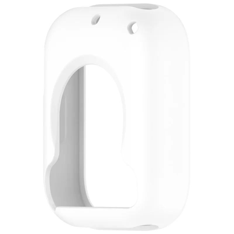 For Xiaomi Redmi Watch 5 Lite Silicone Watch Case Shockproof Bumper Frame - White