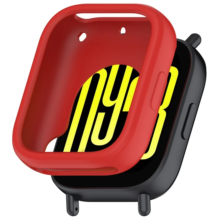 Para Xiaomi Redmi Watch 5 Lite Silicone Capa Protetora Antichoque - Vermelho