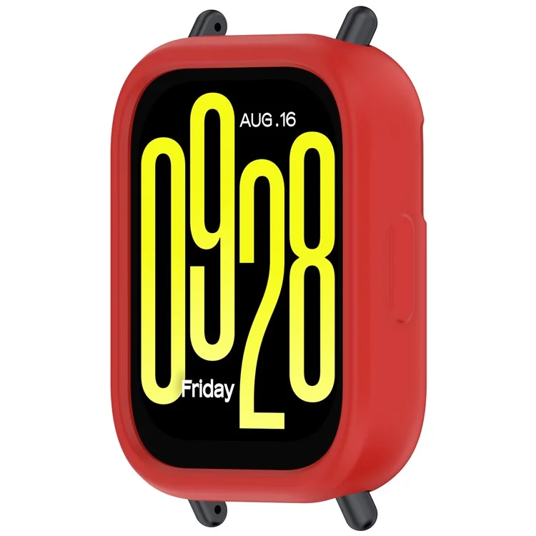 Para Xiaomi Redmi Watch 5 Lite Silicone Capa Protetora Antichoque - Vermelho