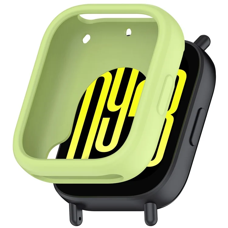 For Xiaomi Redmi Watch 5 Lite Silicone Watch Case Shockproof Bumper Frame - Lime