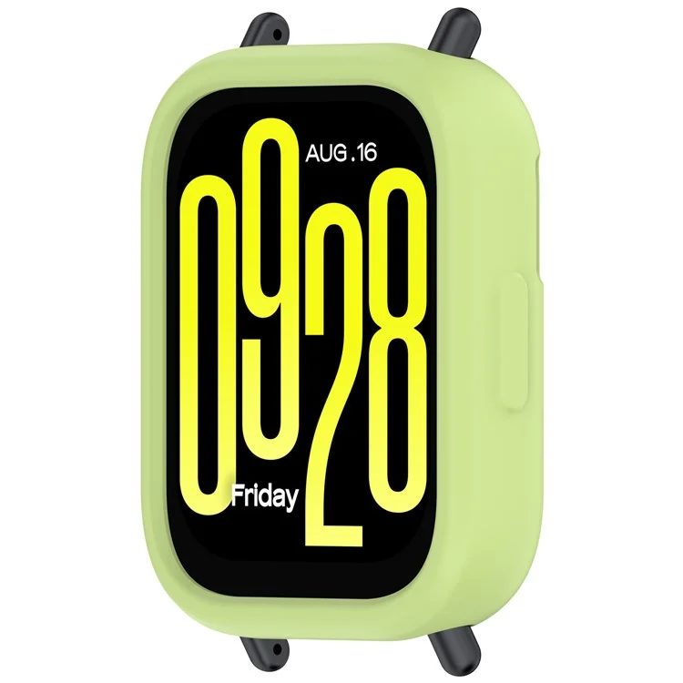 For Xiaomi Redmi Watch 5 Lite Silicone Watch Case Shockproof Bumper Frame - Lime