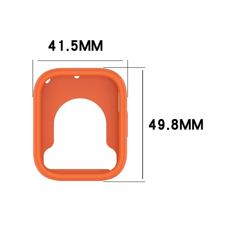 For Xiaomi Redmi Watch 5 Lite Silicone Watch Case Shockproof Bumper Frame - Lime