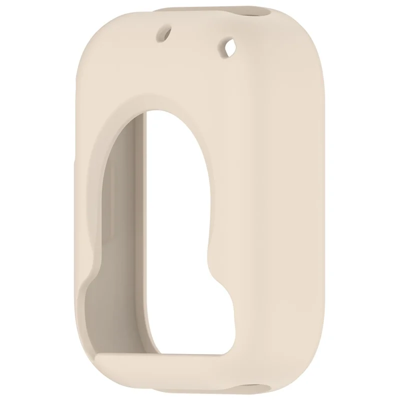 For Xiaomi Redmi Watch 5 Lite Silicone Watch Case Shockproof Bumper Frame - Ivory White