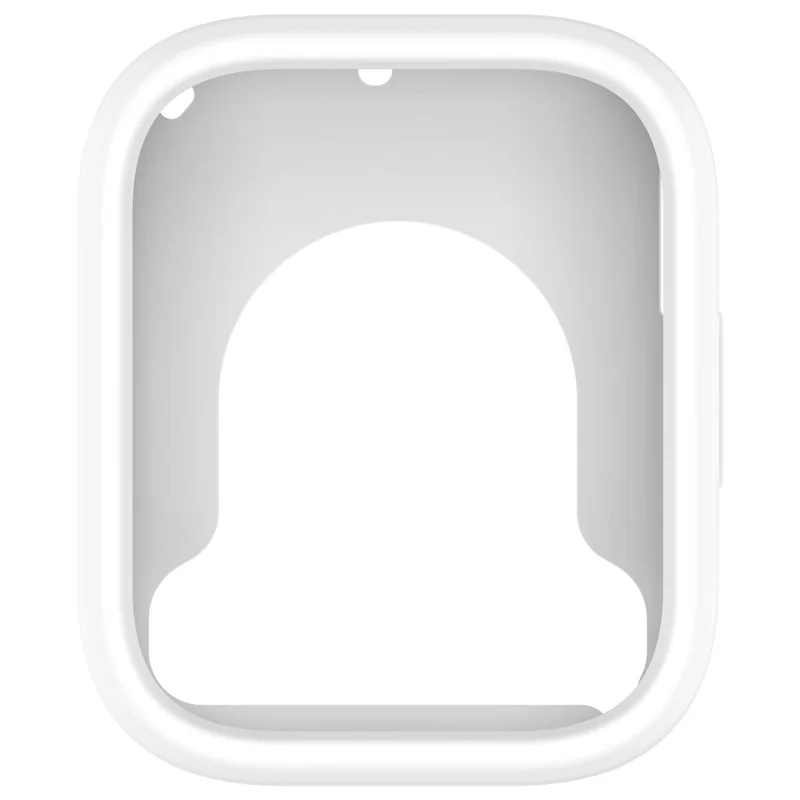 For Xiaomi Redmi Watch 5 Active Silicone Watch Case Shockproof Bumper Frame - White