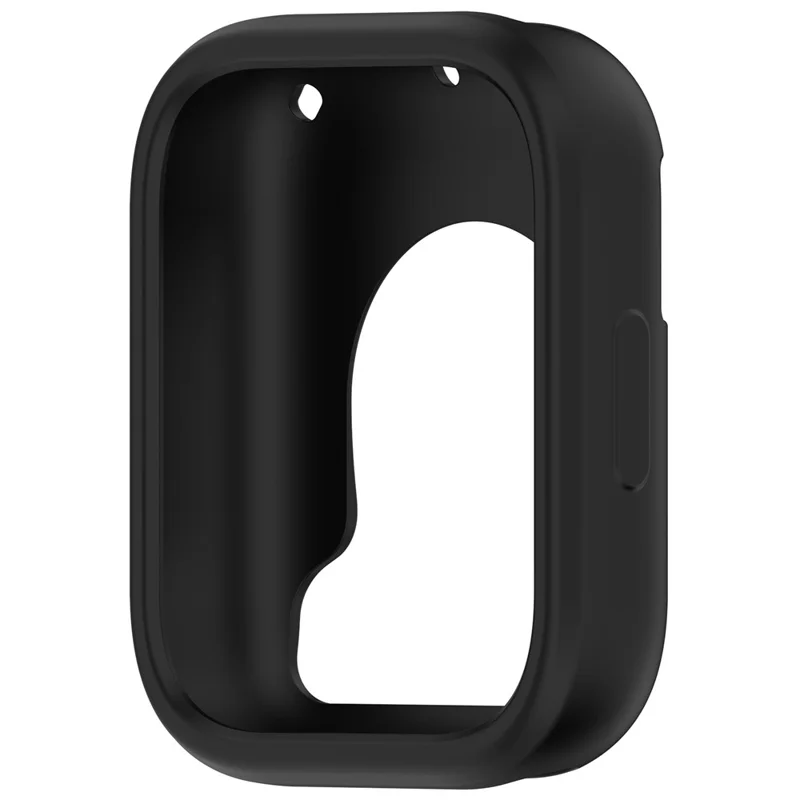 For Xiaomi Redmi Watch 5 Active Silicone Watch Case Shockproof Bumper Frame - Black
