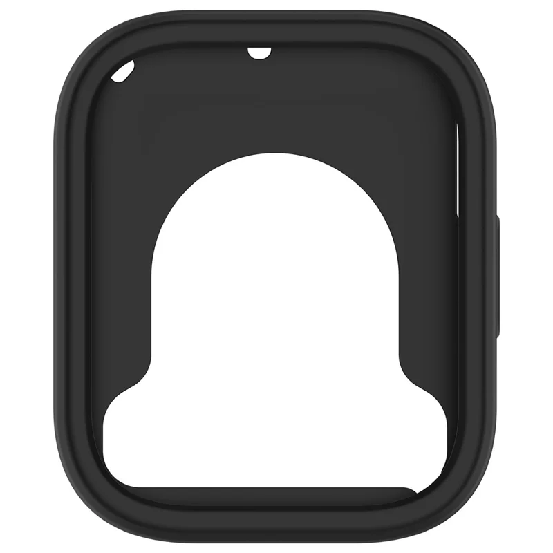 For Xiaomi Redmi Watch 5 Active Silicone Watch Case Shockproof Bumper Frame - Black