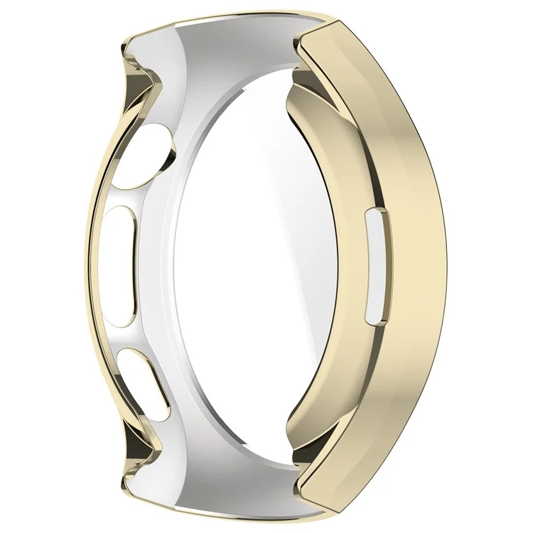 Für Huawei Watch 5 46mm Uhrengehäuse Vollständige Abdeckung Flexibler TPU-Elektroplattierung Abdeckung - Gold