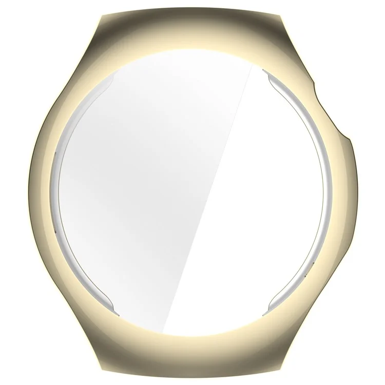 Für Huawei Watch 5 46mm Uhrengehäuse Vollständige Abdeckung Flexibler TPU-Elektroplattierung Abdeckung - Gold
