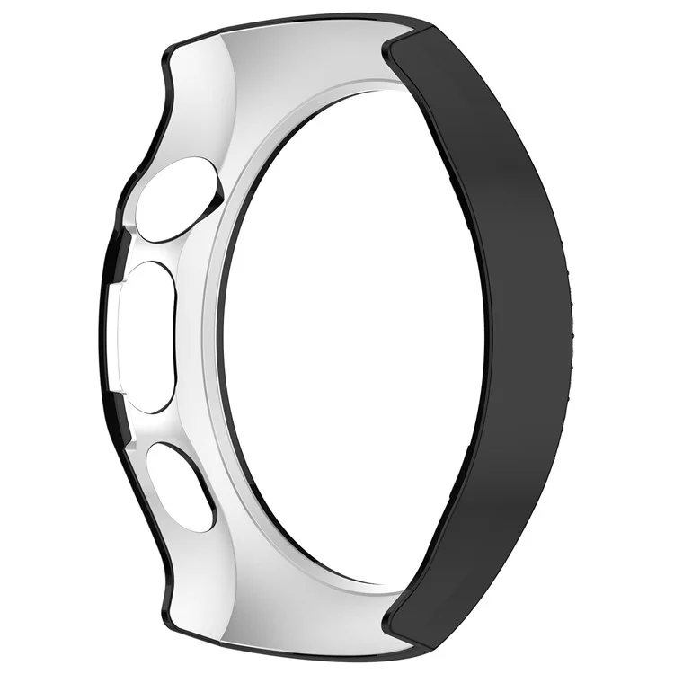 Pour Huawei Watch 5 42mm Étui de Montre avec Décoration de Strass, Design Ajouré et Placage Électrolytique - Noir