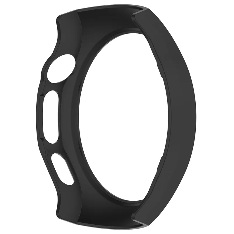 For Huawei Watch 5 42mm Case Half-Wrapped Hollow Hard PC Watch Cover - Black