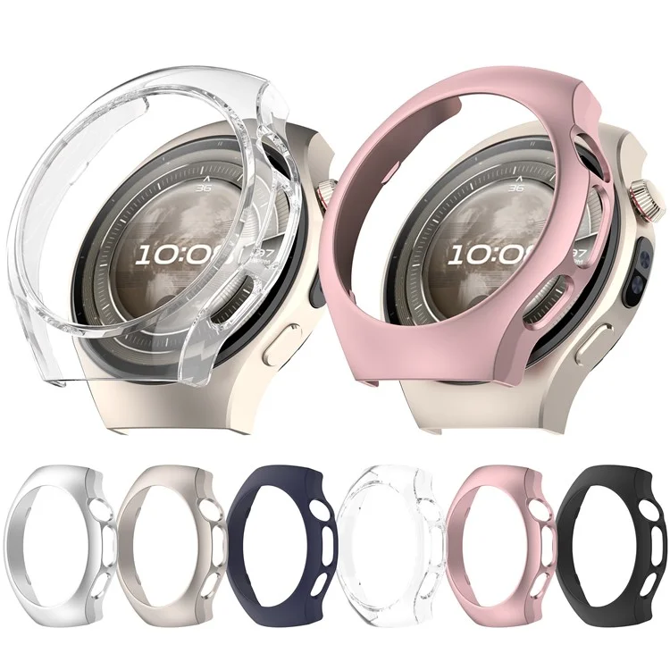 Étui rigide semi-enveloppant en PC ajouré pour Huawei Watch 5 46mm - Argent