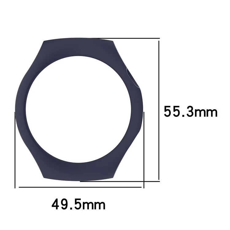 Étui rigide semi-enveloppant en PC ajouré pour Huawei Watch 5 46mm - Argent