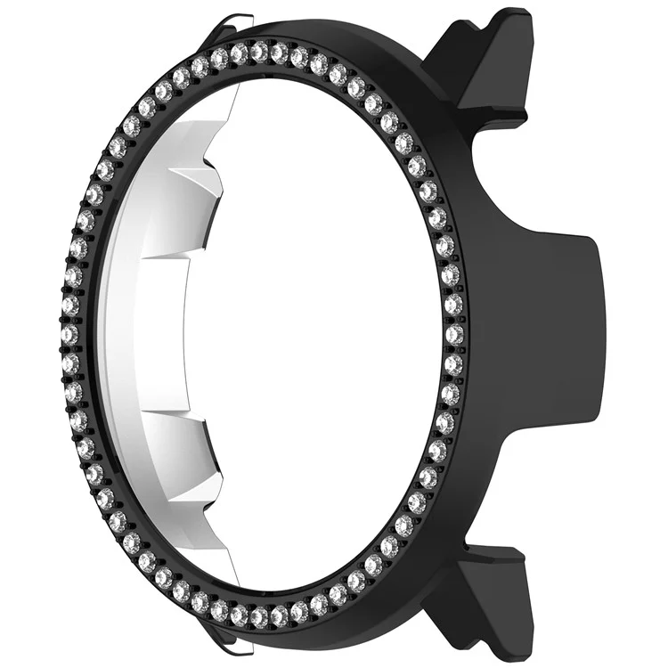 Funda para Reloj Coros Pace Pro con Decoración de Strass, Hueca con Electrochapado - Negro