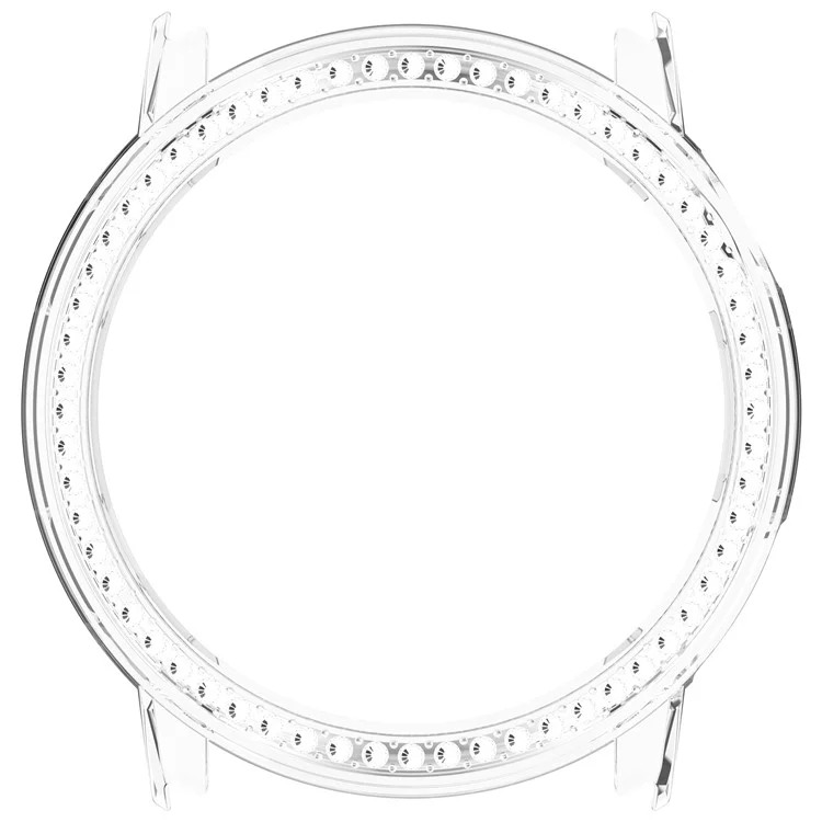 Pour Coros Pace Pro Étui de Montre Transparent avec Design Creux Décoré de Strass en PC