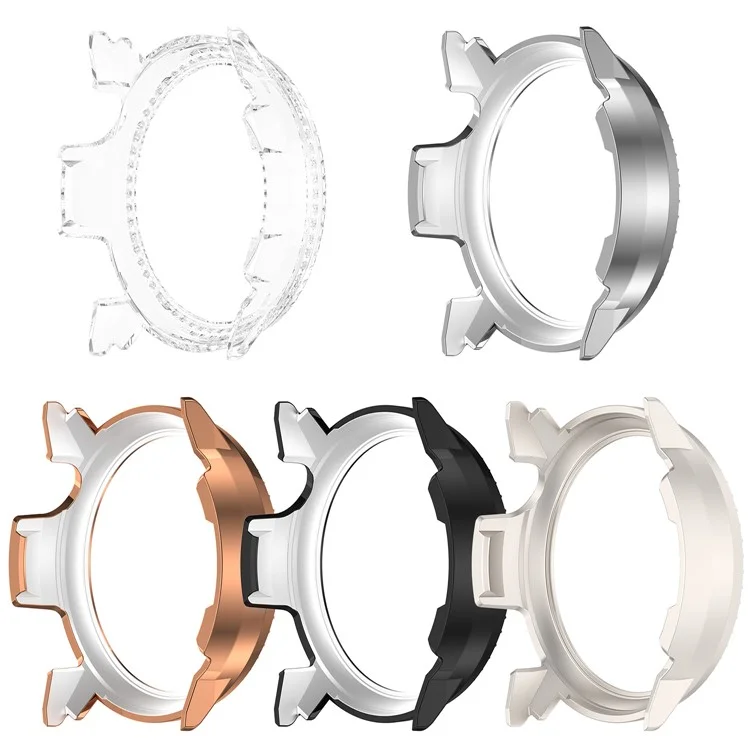 Pour Coros Pace Pro Étui de Montre Transparent avec Design Creux Décoré de Strass en PC