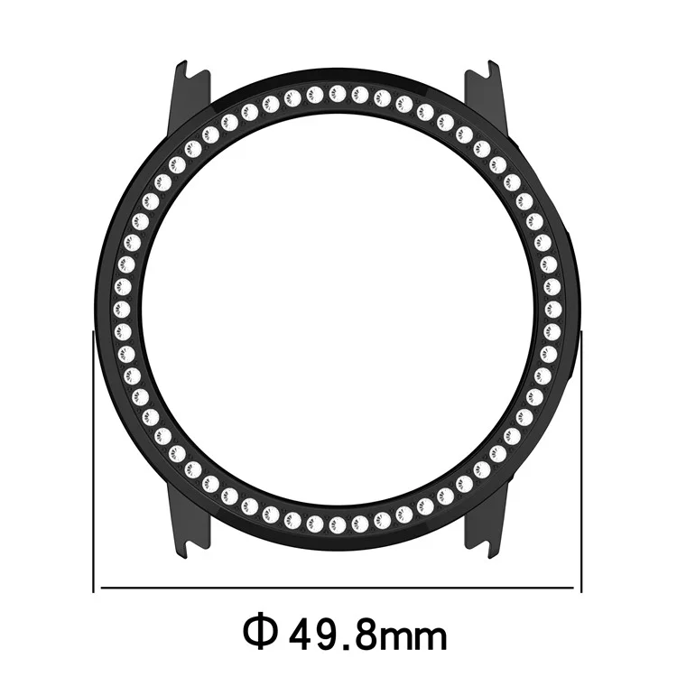 Pour Coros Pace Pro Étui de Montre Transparent avec Design Creux Décoré de Strass en PC