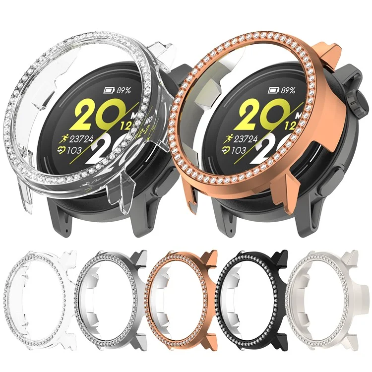 Pour Coros Pace 3 Boîtier de Montre avec Décoration en Strass, Électroplaqué Évidé - Lumière Stellaire