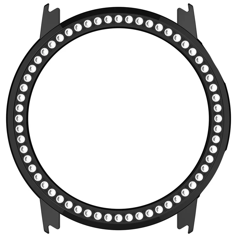 Funda de reloj Coros Pace 2 con decoración de strass y recubrimiento electrolítico hueco de PC - Negro