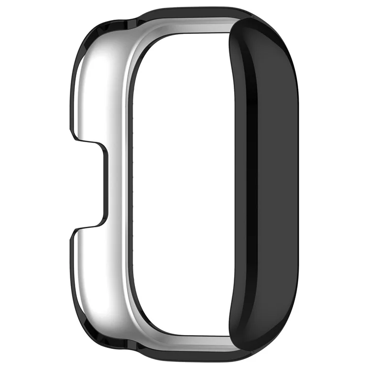 For Xiaomi Redmi Watch 5 Active Watch Case Rhinestone Decor Hollow Electroplating PC Watch Cover - Black