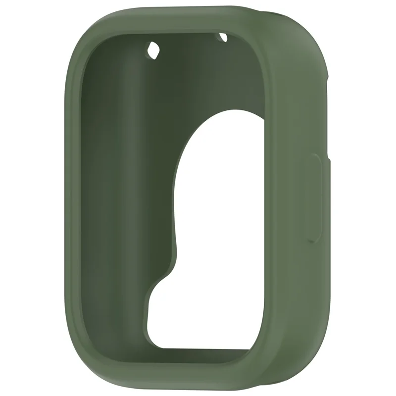 For Xiaomi Redmi Watch 5 Active Watch Case Soft Silicone Hollow Watch Frame Cover - Dark Green