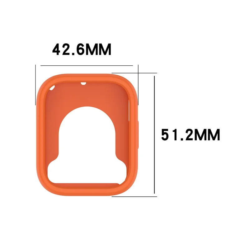 For Xiaomi Redmi Watch 5 Active Watch Case Soft Silicone Hollow Watch Frame Cover - Dark Green
