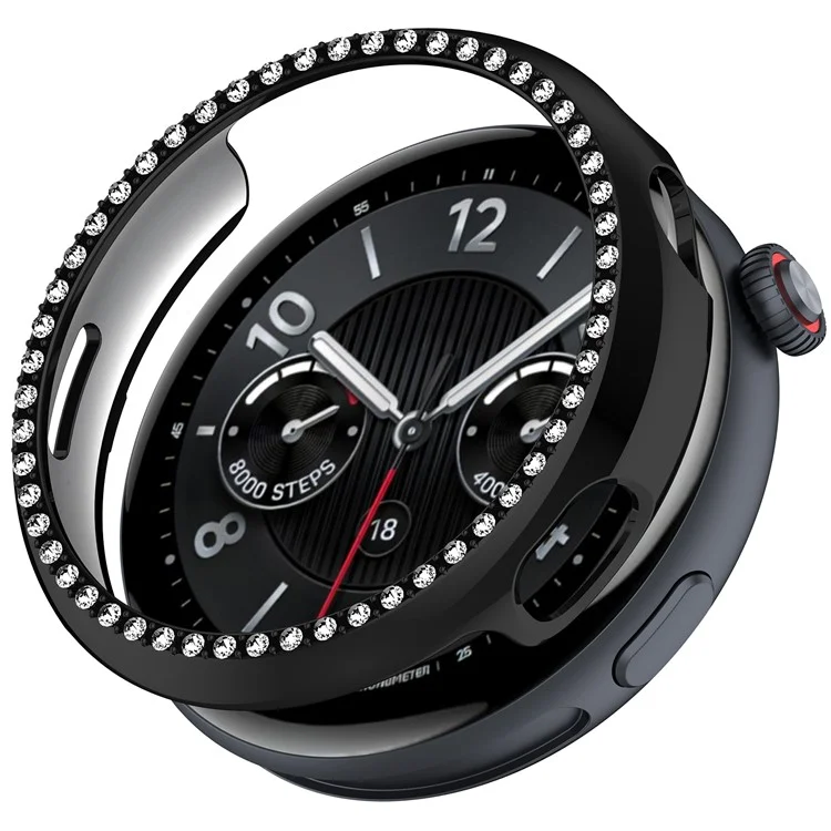 Funda de Reloj con Strass para Vivo Watch 5 - Diseño Hueco con Electrochapado en Negro