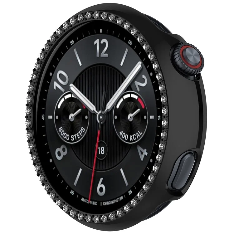 Funda de Reloj con Strass para Vivo Watch 5 - Diseño Hueco con Electrochapado en Negro